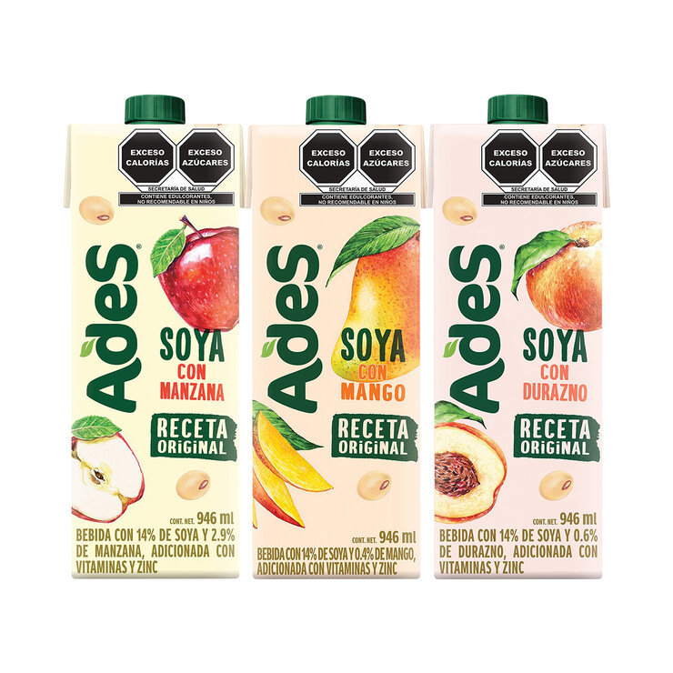Ades Bebida de Soya con jugo de Fruta 4 pzas de 946 ml — Imagen 4 de 4