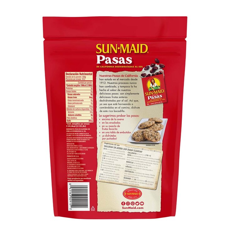 Sun Maid Pasas de California 2 pzas de 1 kg — Imagen 4 de 4