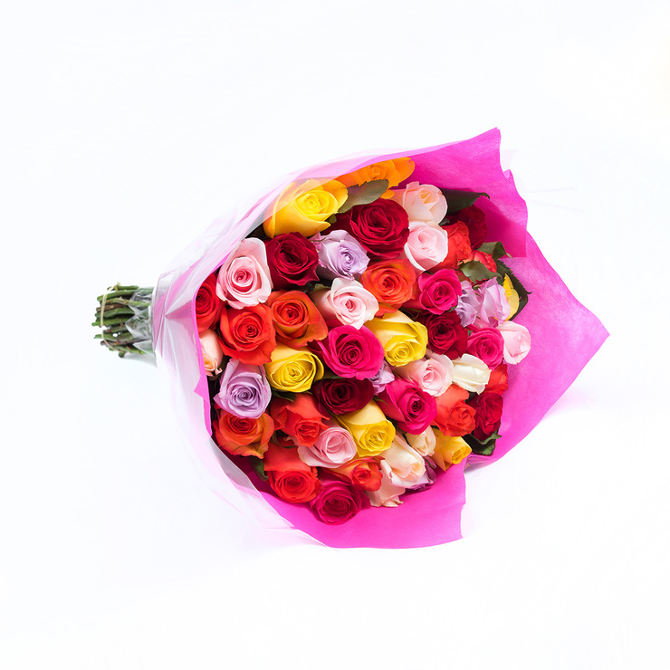 Chiltepec, Bouquet de 48 Rosas de Varios Colores — Imagen 3 de 3