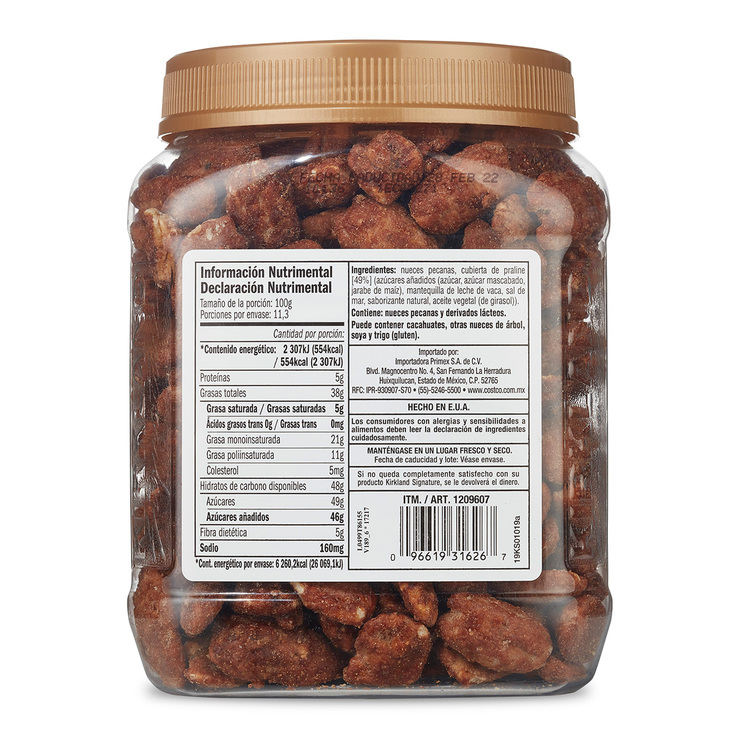 Kirkland Signature Nueces Pecanas Cubiertas de Praline 1.13 kg — Imagen 2 de 2