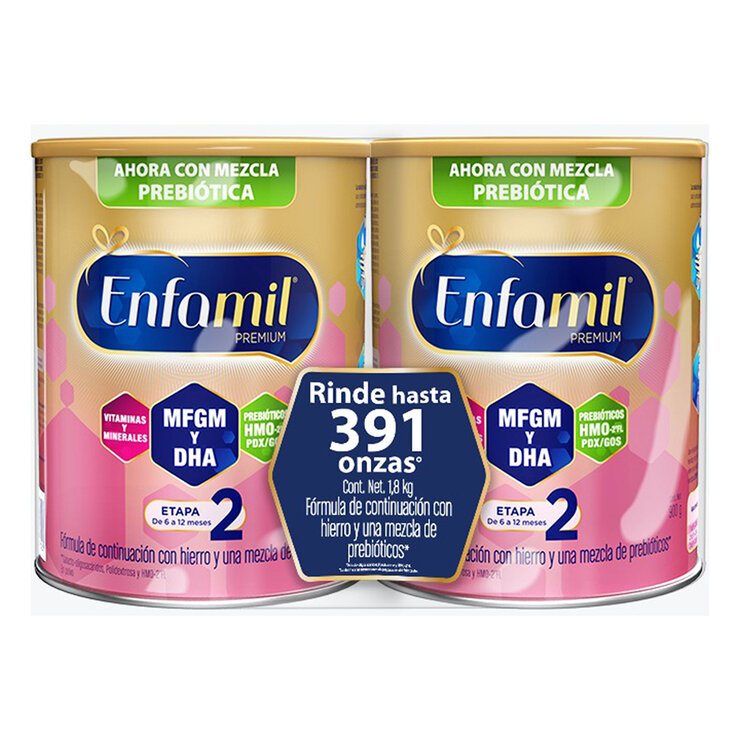 Enfamil Fórmula Infantil Etapa 2, 2 latas de 900 g c/u — Imagen 1 de 3