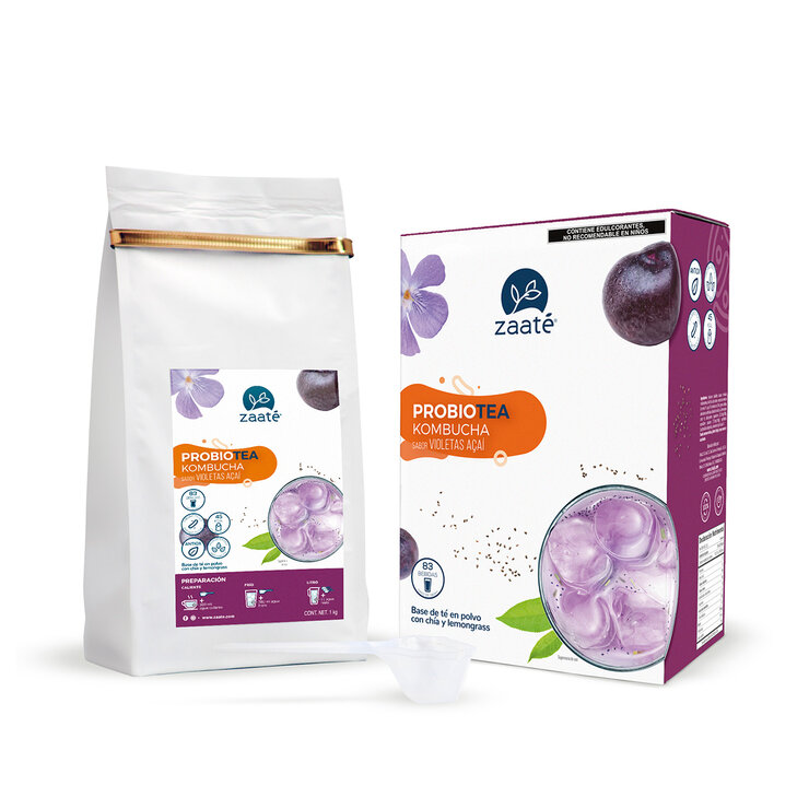 Zaaté, Té Verde Kombucha Violetas Açai y Chía 1 kg — Imagen 3 de 4