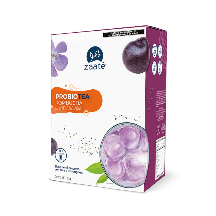 Zaaté, Té Verde Kombucha Violetas Açai y Chía 1 kg — Imagen 4 de 4