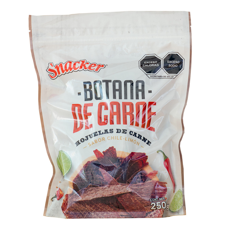 Snacker Botana de Carne Sabor Chile Limón 250 g — Imagen 1 de 3