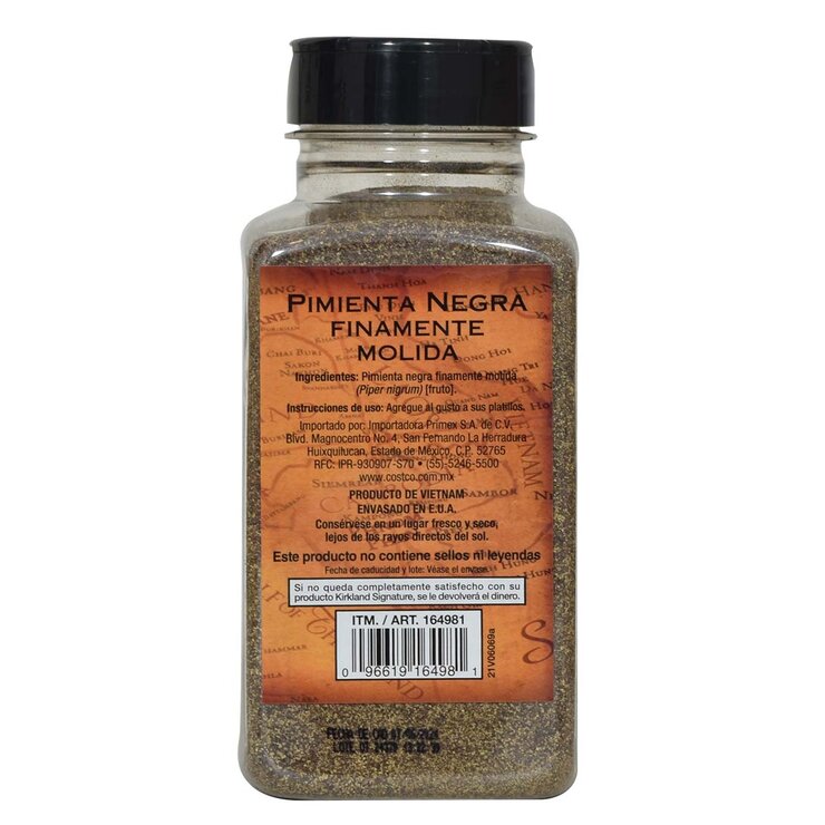 Kirkland Signature Pimienta Negra Finamente Molida 384 g — Imagen 2 de 2