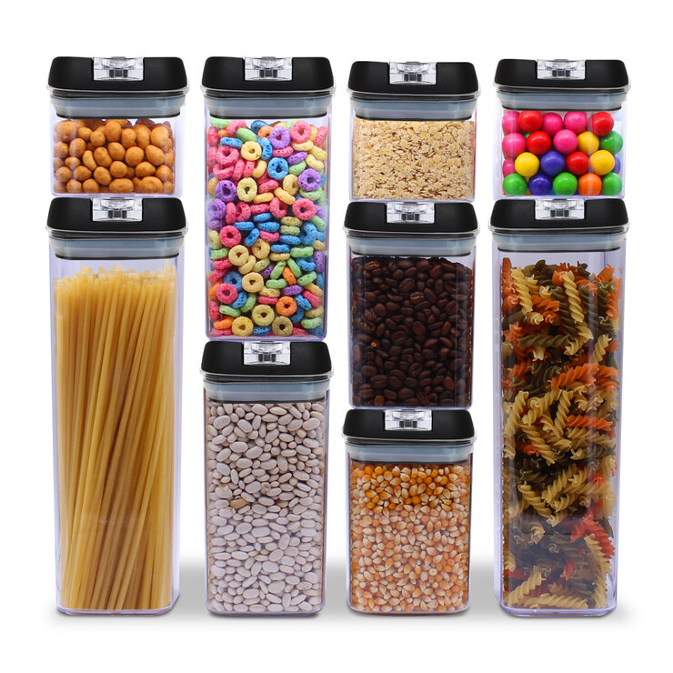 AG, Set de 9 contenedores para cocina con tapa hermética, — Imagen 1 de 4