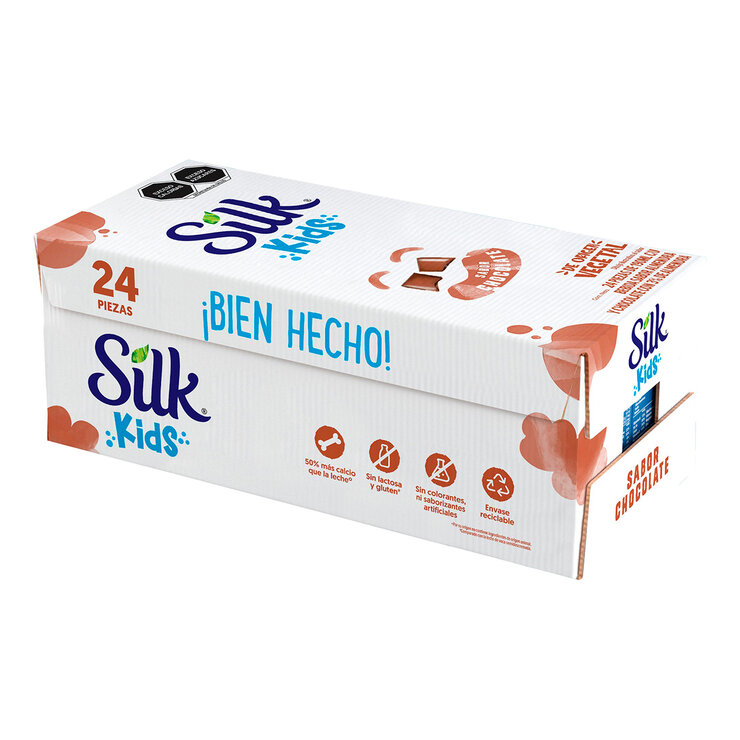  Silk Bebida de Almendra Sabor Chocolate 24 pzas de 190 ml — Imagen 1 de 2