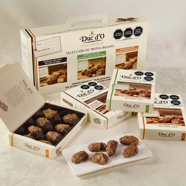 Duc d'O Selección de Trufas Belgas 6 pzas de 100 g — Imagen 2 de 3