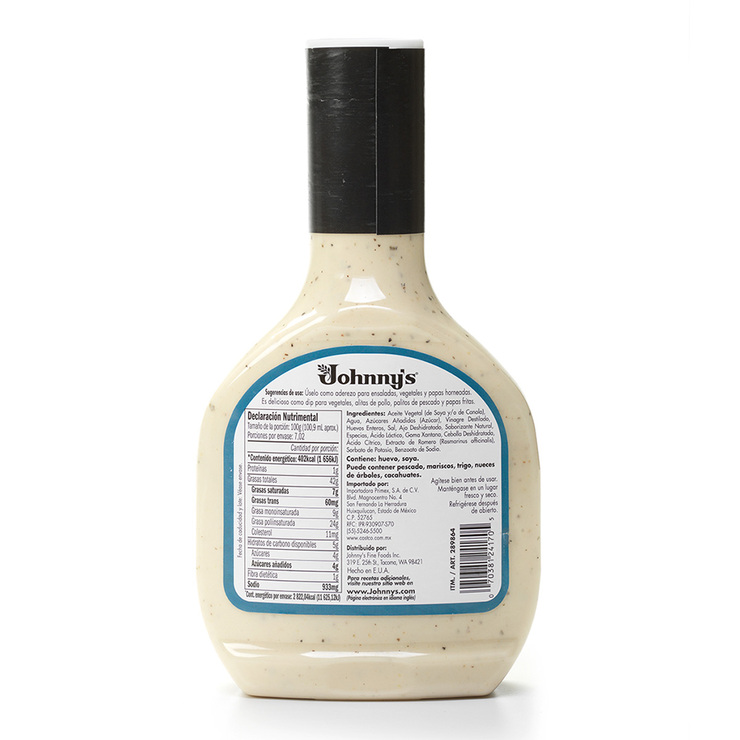 Johnny´s Aderezo Ranch 2 pzas de 709 ml — Imagen 2 de 3