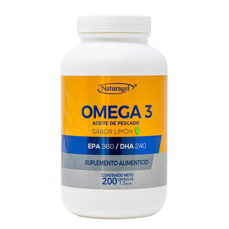Naturagel Omega 3 EPA 360mg / DHA 240mg 200 Cápsulas — Imagen 1 de 3