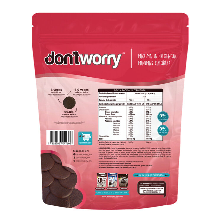 Don't Worry Galletas Thins Sabor Chocolate 350 g — Imagen 3 de 3
