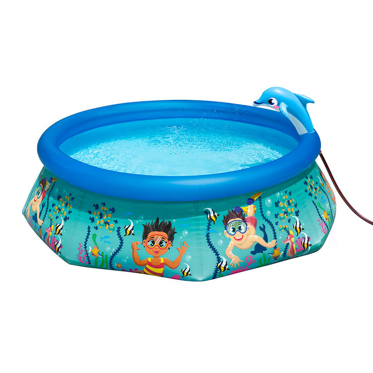  H2OGO!® Piscina inflable delfines, Oasis Bajo El Agua  — Imagen 2 de 4