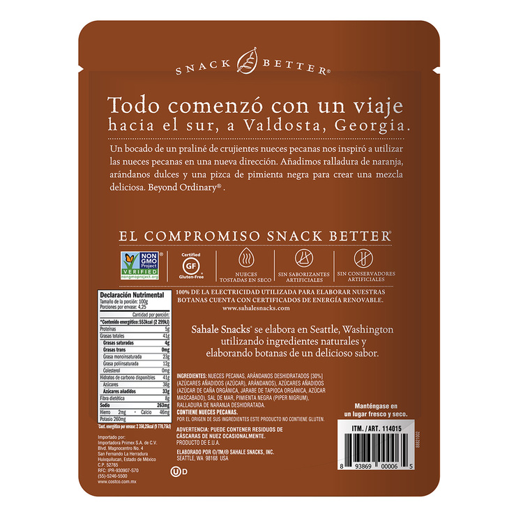 Sahale Snacks Mezcla de Nueces Pecanas 425 g — Imagen 3 de 3