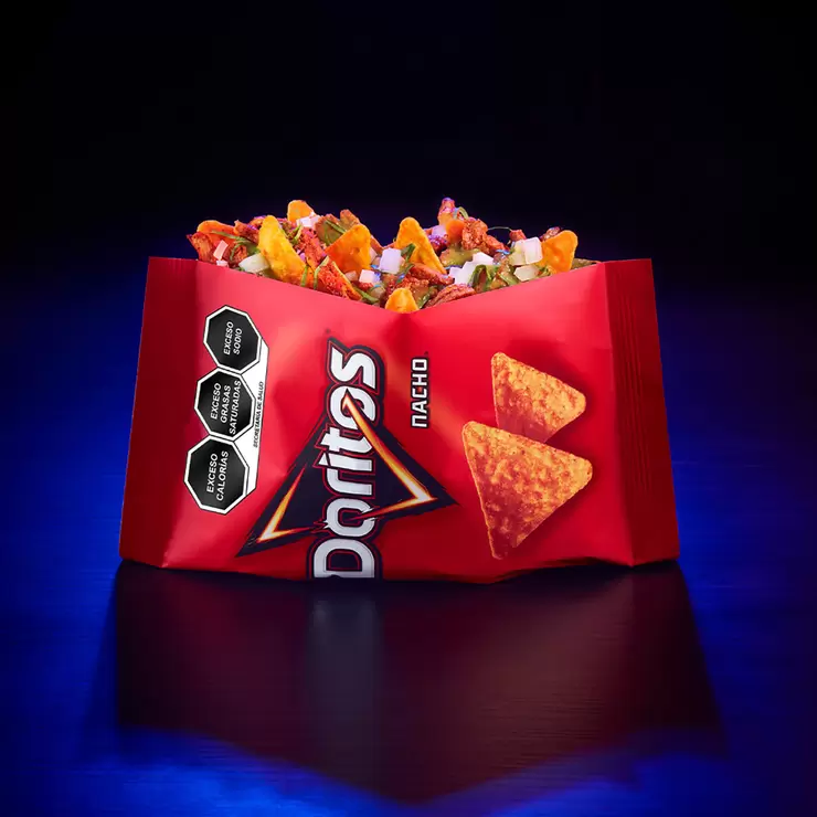 Doritos Nacho Botana de Maíz Sabor Queso y Chile 650 g — Imagen 3 de 4