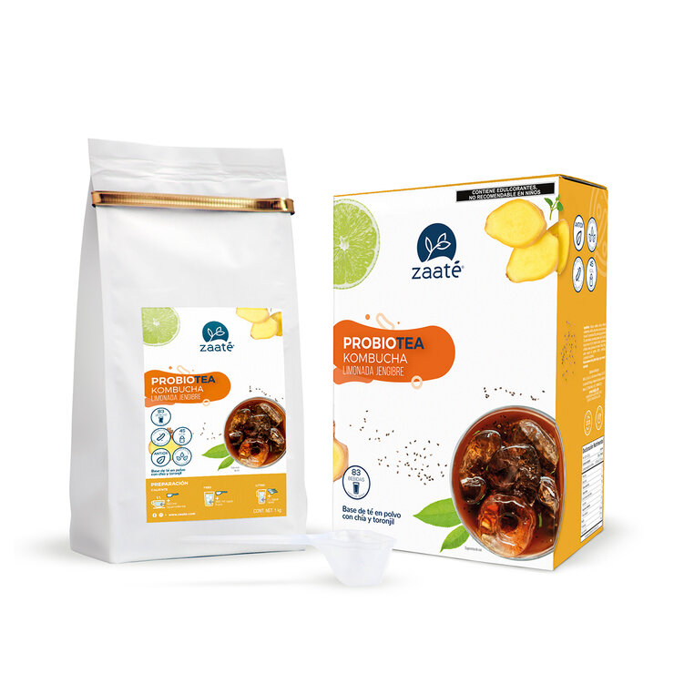 Zaaté Kombucha Té Verde Tisana Limonada Jengibre Chía 1 kg — Imagen 1 de 4