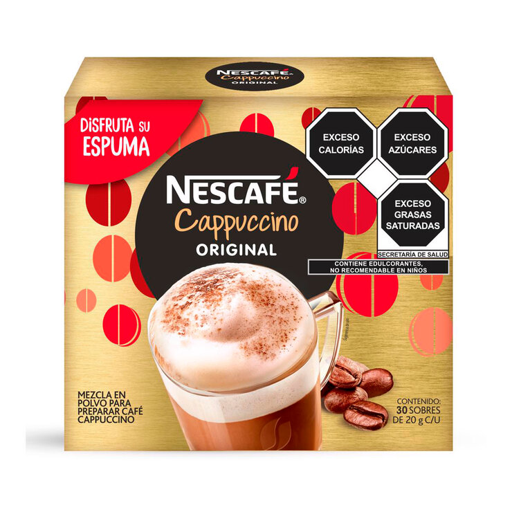 Nescafé Cappuccino Original 30 sobres de 20 g — Imagen 1 de 3