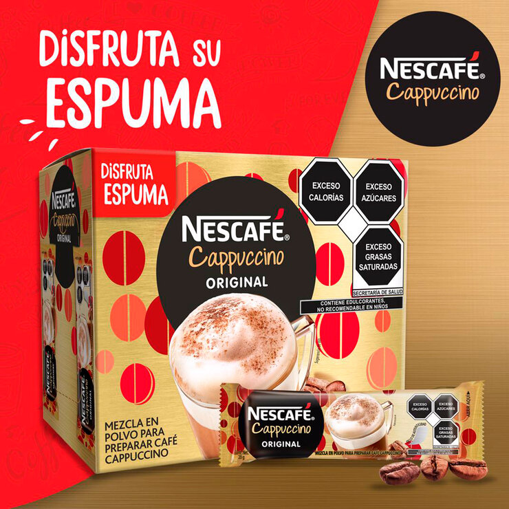 Nescafé Cappuccino Original 30 sobres de 20 g — Imagen 2 de 3