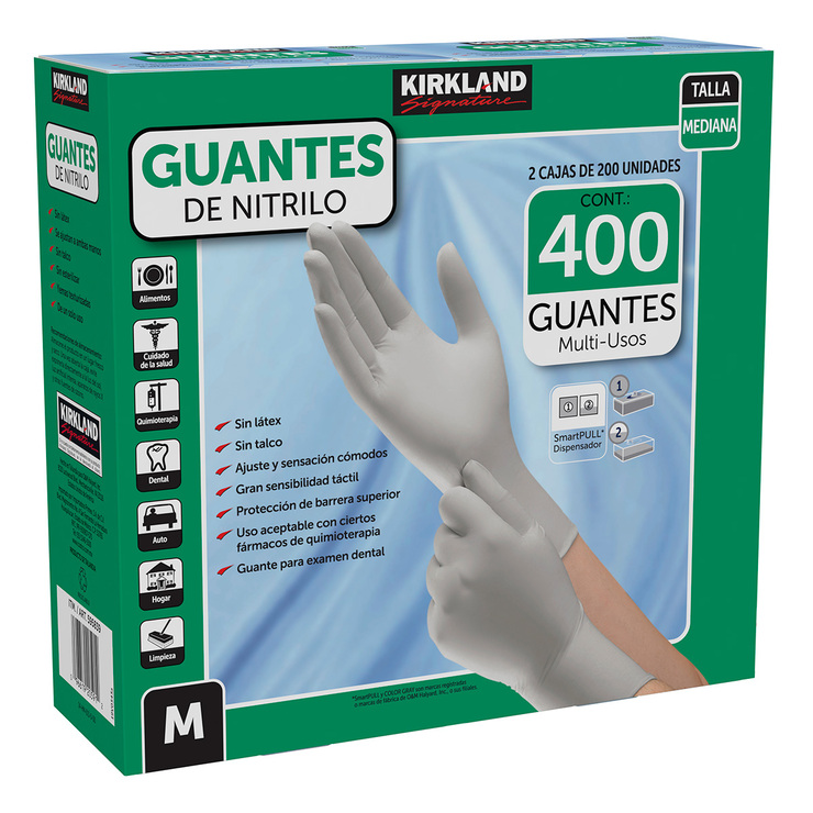 Kirkland Signature  Guantes de Nitrilo Medianos 400 pzas — Imagen 2 de 4