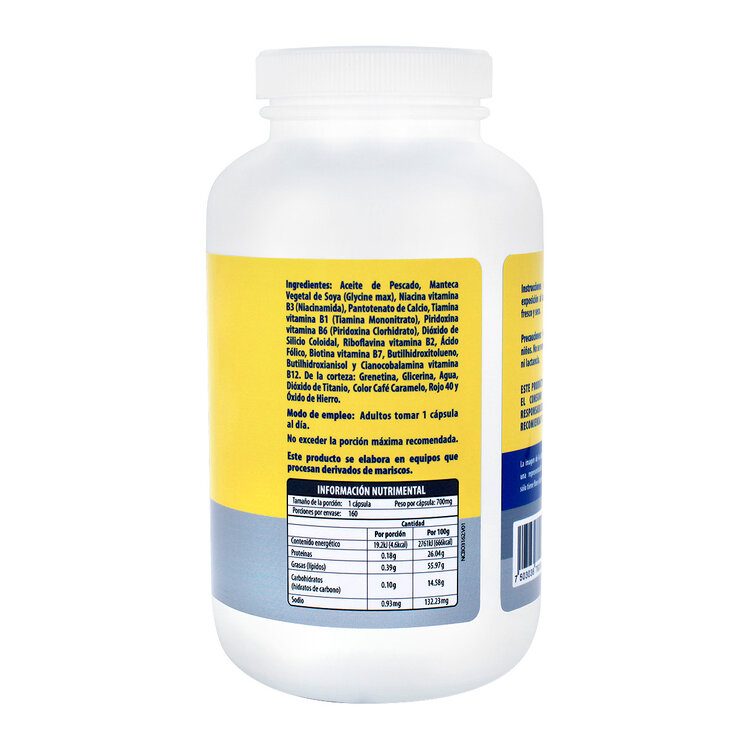 Naturagel Complejo B con Omega 3 160 Cápsulas — Imagen 2 de 4