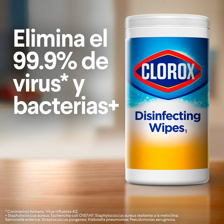 Clorox Toallas Desinfectantes 5 pzas con 85 Toallitas cada una — Imagen 3 de 4