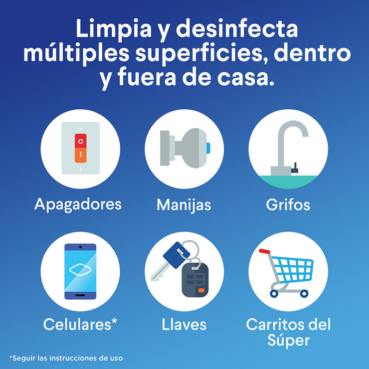 Clorox Toallas Desinfectantes 5 pzas con 85 Toallitas cada una — Imagen 4 de 4