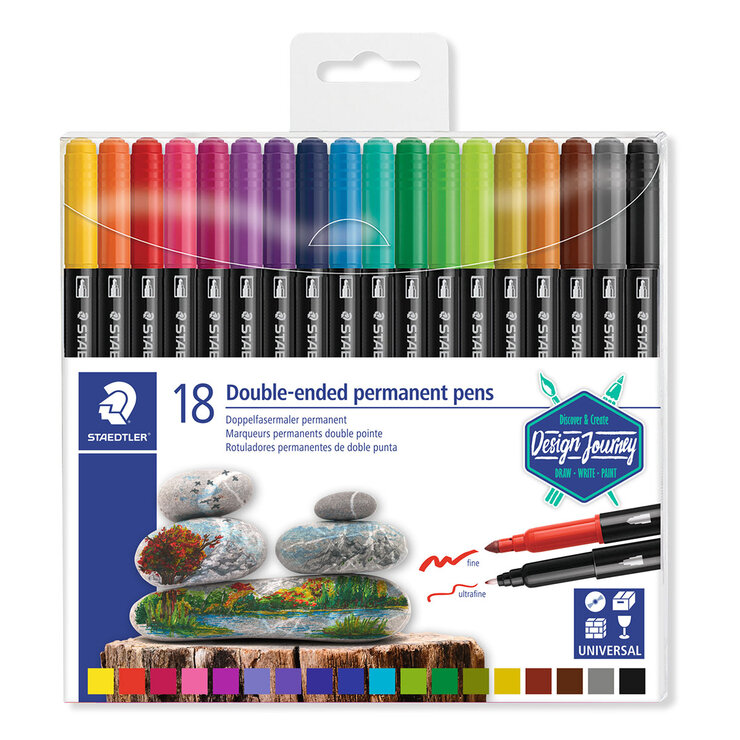 Staedtler Marcadores Duo Color 18 Piezas — Imagen 1 de 3