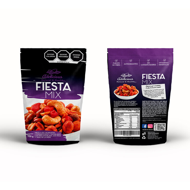 Adelicious Surtido de Cacahuates, Frutas y Nueces de la India 700 g — Imagen 4 de 4