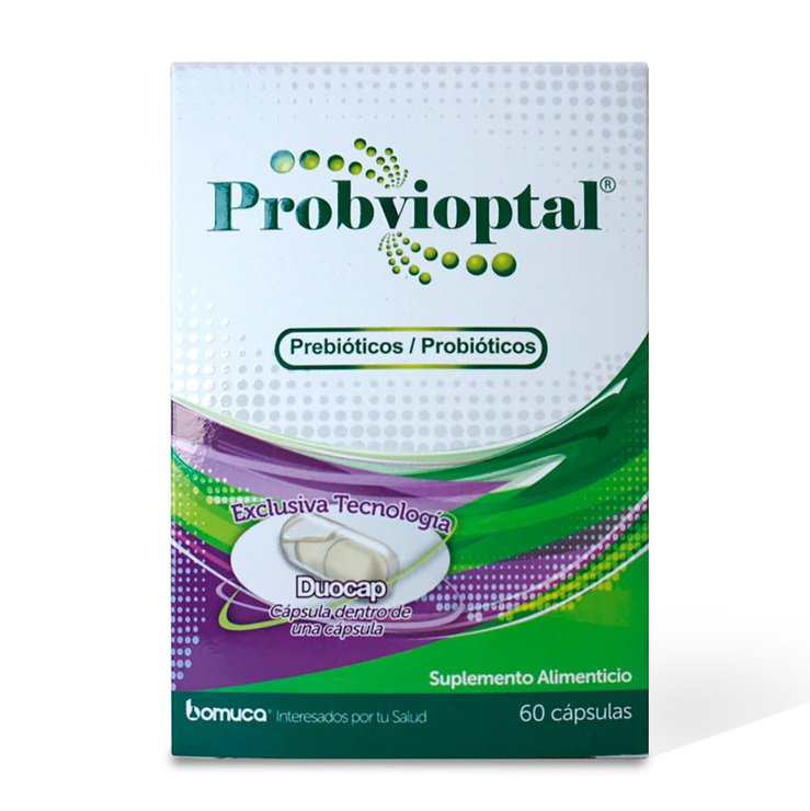Probvioptal Prebióticos y Probióticos 60 Cápsulas — Imagen 1 de 3