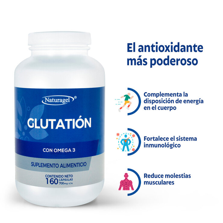 Naturagel Glutatión con Omega 3 160 Cápsulas — Imagen 4 de 4