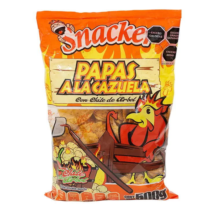 Snacker Papas a la Cazuela con Chile de Árbol 500 g — Imagen 1 de 3