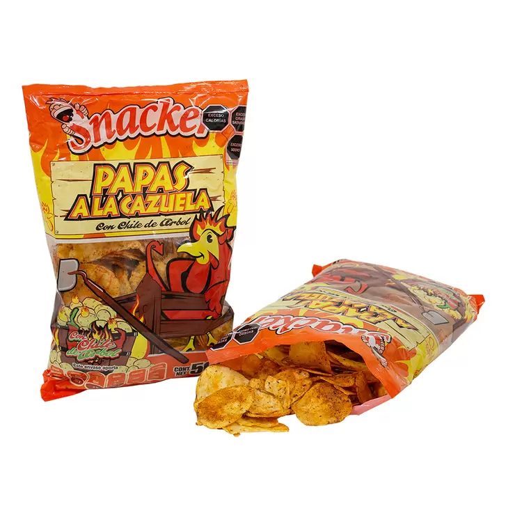 Snacker Papas a la Cazuela con Chile de Árbol 500 g — Imagen 2 de 3