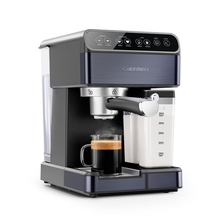 Chefman, Máquina Espresso 6 en 1, Programable de 1.8L (café de grano & cápsulas compatibles de Nespresso) — Imagen 1 de 4