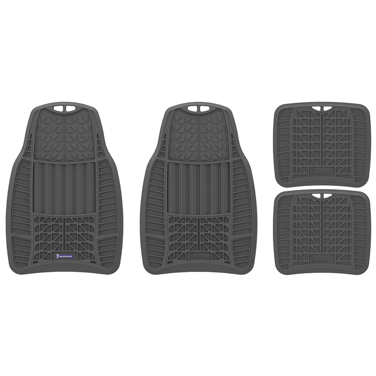Michelin Tapetes de Hule Gris para Automóvil, 4 piezas — Imagen 2 de 2