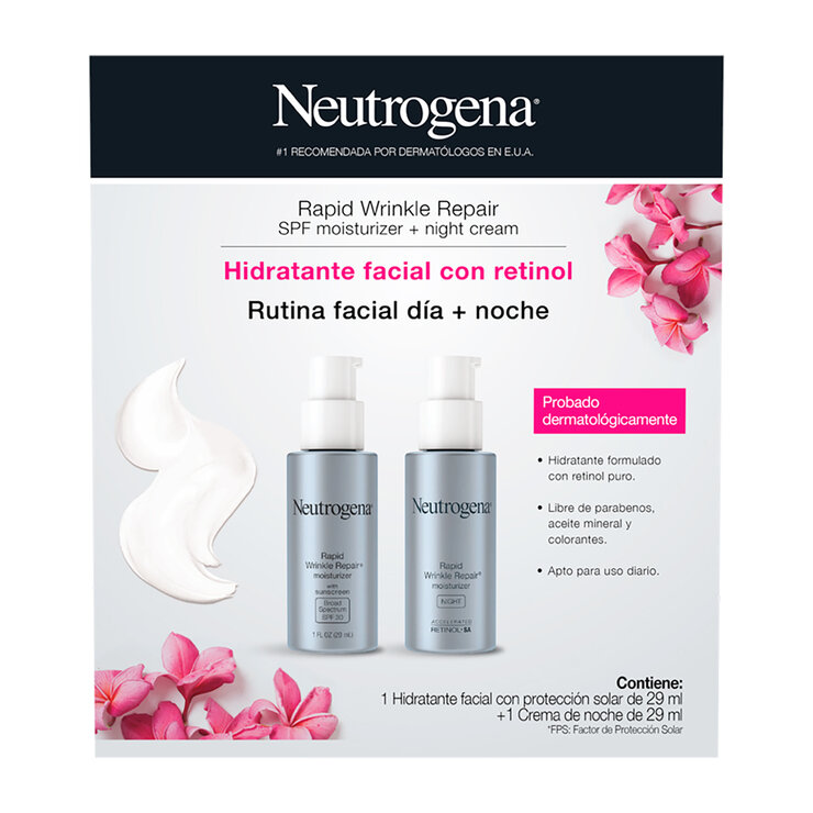 Neutrogena Hidratante Facial + Crema de Noche con Retinol — Imagen 1 de 4