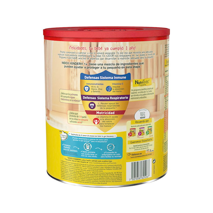 Nido Kinder, Leche en Polvo 2.5 kg — Imagen 2 de 2