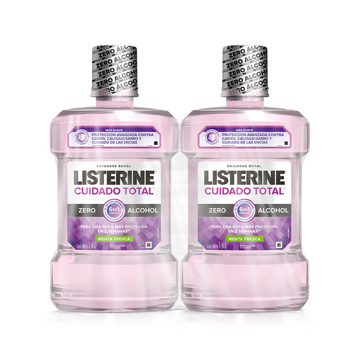 Enjuague Bucal LISTERINE Cuidado Total Zero Alcohol 1.5L 2Pack — Imagen 1 de 4