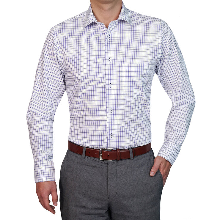 Emporio Colombo, Camisa Vestir Caballero, Corte Slim y/o Regular, Cuadros Rey — Imagen 1 de 3