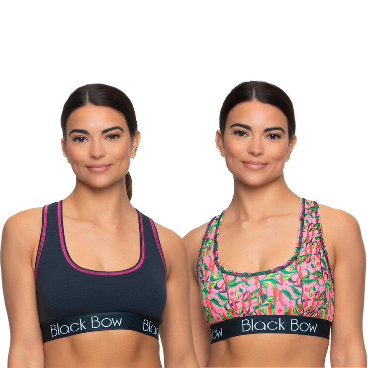 Black Bow Bralette para Dama 2 piezas Varias Tallas y Colores — Imagen 1 de 4