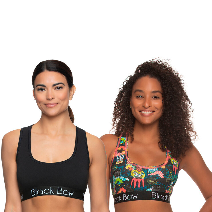 Black Bow Bralette para Dama 2 piezas Varias Tallas y Colores — Imagen 3 de 4