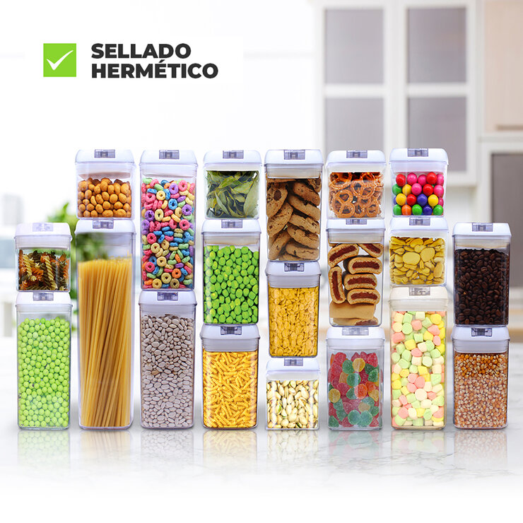 AG, Contenedores de Alimentos con Tapa Hermética, Set de 20 Piezas — Imagen 2 de 4