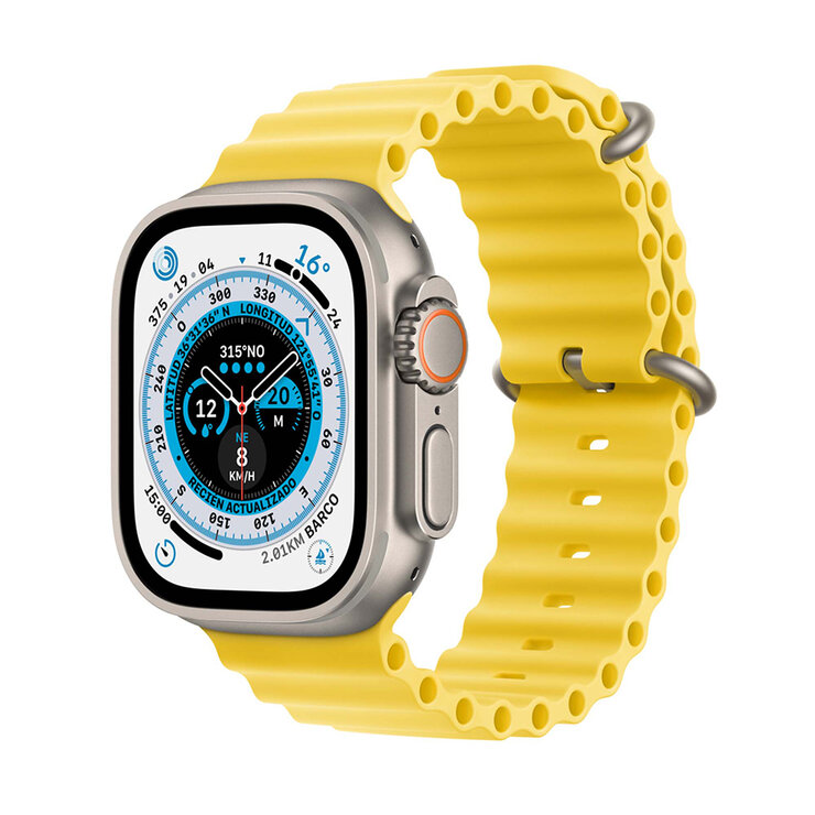 Apple Watch Ultra (GPS + Celular) Caja de titanio 49 mm con correa Ocean Amarillo — Imagen 1 de 4