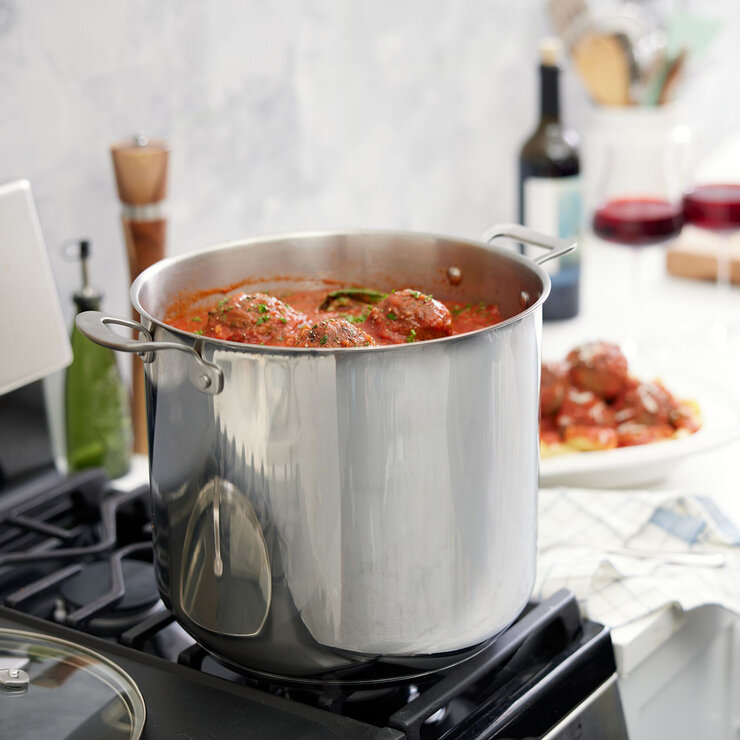 T-fal Olla De Acero Inoxidable Con Tapa 15.14 Litros — Imagen 1 de 4