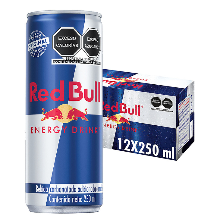 Red Bull Bebida Energética 12 pzas de 250 ml
