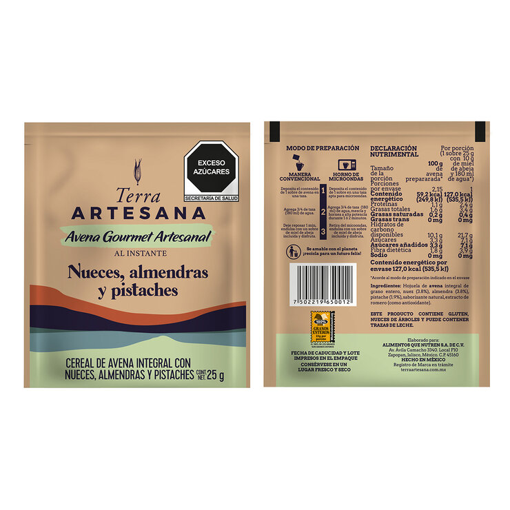 Terra Artesana Avena Al Instante 1.05 Kg — Imagen 3 de 4