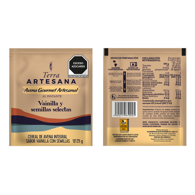 Terra Artesana Avena Al Instante 1.05 Kg — Imagen 4 de 4