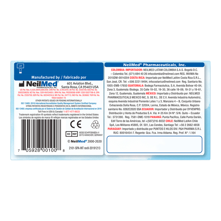 NeilMed Sinus Rinse Enjuage Nasal  de Solución Salina 60 Sobres. — Imagen 4 de 4