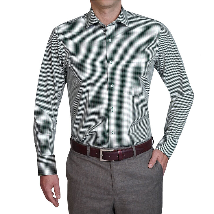 Emporio Colombo, Camisa Vestir Caballero, Corte Slim y/o Regular, Mascota Verde — Imagen 1 de 3