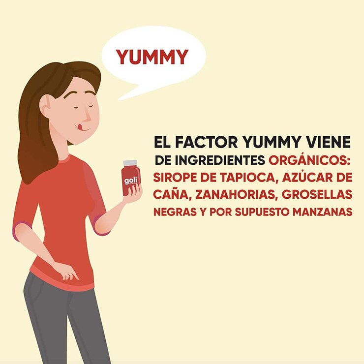 Goli Gomitas de Vinagre de Manzana 2 Frascos de 60 c/u — Imagen 2 de 4