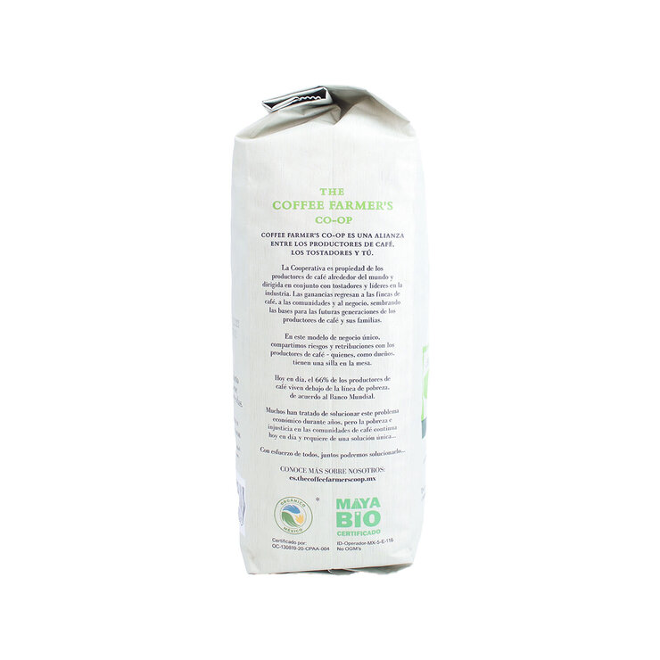 The Coffee Farmer’s Co-op Café Nativo 100% Orgánico Tostado Francés Grano Entero 1 Kg — Imagen 4 de 4