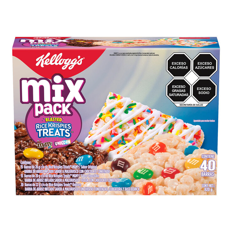 Kellogg's Barras de Arroz Inflado Rice Krispies Surtido 40 pzas — Imagen 1 de 3